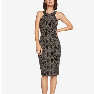 BCBG Pyramid Jacquard Sheath Dress